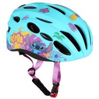 DISNEY Stitch Turquoise IN-MOLD vaikiškas dviratininko šalmas, mergaitėms, reguliuojamas, 52-56 cm, 52-56 cm