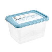 Stačiakampio formos 2x2L maisto indelių rinkinys Mia "Magic Ice" skaidrus/mėlynas