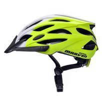 Dviratininko šalmas Meteor Marven, baltas/žalias/pilkas, dydis L (58-61 cm)