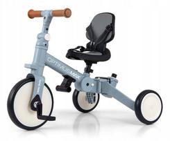 Stabilus saugus triratis dviratukas Milly Mally Optimus 5in1 Max Denim