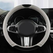 Prabangi zomšos vairo užvalkalas, Nardo Gray-Round (F33 Suede Microfiber Leather) Xuanhuang