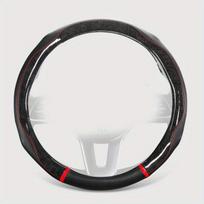 Prabangus dirbtinės odos vairo užvalkalas visiems sezonams , Dynamic Black-Round (A2301) Golden Art