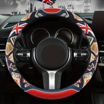 Premium britiško stiliaus vairo užvalkalas - kvėpuojantis, prakaitą sugeriantis, neslystantis ir patvarus dirbtinės odos su vidiniu žiedu visiems metų laikams. , Morrow Red-Round (F39 britų stilius) Xuanhuang