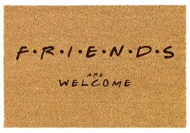 Vidaus durų kilimėlis kokosinis 40×60 cm „FRIENDS are welcome“