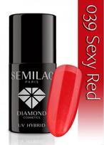 Hibridinis nagų lakas Semilac 039 Sexy Red, 7 ml