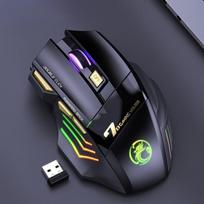 Belaidė žaidimų pelė USB IMICE GW-X7 3200DPI 7 spalvų LED. , Dviejų režimų pelė 2,4 GHz + BT5.1