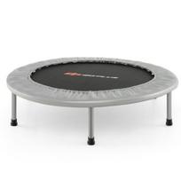 Costway φ97cm mini batutas fitneso batutas sulankstomas vaikiškas batutas gali išlaikyti iki 150 kg pilkos spalvos