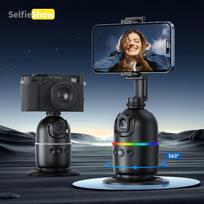 Asmenukių lazda ("Selfie sticks") Išmanusis veido atpažinimo asmenukių trikojis su 360° sukamąja stebėjimo sistema.