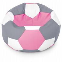Sėdmaišis-pufas vaikams Ball XXL (40 cm), Grey/Pink/White