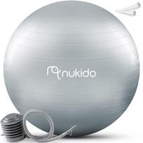 Aerobikos kamuolys Nukido, 65 cm, pilkas