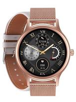 Išmanusis laikrodis moteriškas smartwatch pacific 18-2 - dirželis ir apyrankė: rožinio aukso / baltos spalvos (sy015b)