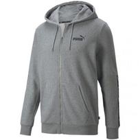 Džemperis vyrams Puma ESS + Tape Full-Zip Hoodie 84876803, pilkas