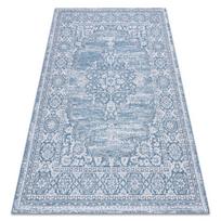 Kilimas sizalio virvelės LOFT 21213 Ornamentas mėlyna / sidabras / dramblio kaulo