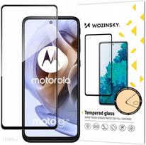 Wozinsky Pilnas Klijai Moto G51 Pilno Ekraus Stiklas su Juodu Rėmeliu
