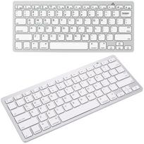 Bluetooth belaidė klaviatūra PC iPad Mac, balta spalva, Verk Group