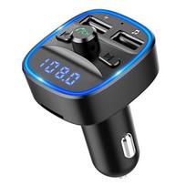 MP3 grotuvai, „Bluetooth“ FM siųstuvas: automobilio radijo adapteris su 2 USB prievadais
