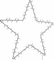 Kalėdiniai žibintai star silhouette 115 led šiltai balta