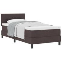 vidaXL Kiemas lova su galvūgalio Tamsiai rudas 90 x 200 cm audinys