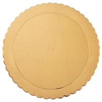 Orion kepinių padėklas, 30 cm, Torto padėkliukas auksinis apvalūs 30 cm