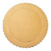 Orion kepinių padėklas, 26 cm, Torto padėkliukas auksinis apvalūs 26 cm