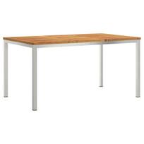 lauko valgomojo stalas 150x90x75 cm tvirto medžio akacijos