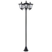 "Outsunny" saulės sodo žibintas su LED 120 liumenų IP44 - juodas 51,5 x 47 x 182,5 cm