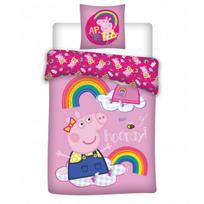 Peppa Pig Hooray vaikiškas patalynės komplektas, 135x200, 2 dalių