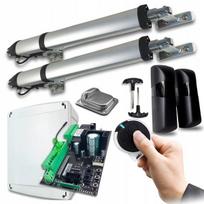 Automatinės dvivėrės kiemo vartų automatikos komplektas SAFE SLIM300, 8 m / 200 kg, 24V, su nuotoliniu valdymu