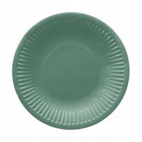 Vienkartinės torto lėkštės 100% eko popieriaus butelis žalias 18cm 8vnt., Vienkartinės torto lėkštės 100% eko popieriaus butelis žalias 18cm 8vnt.