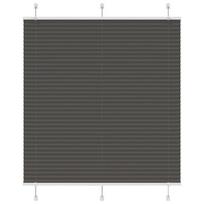 Plisuota žaliuze juoda 120x150 cm audinio plotis 119,4 cm