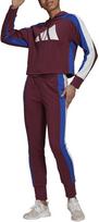 Sportinis kostiumas moterims Adidas W Ts Big Logo Burgundy H48550, raudonas