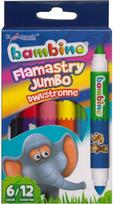Dvipusiai flomasteriai Bambino, 6 spalvos