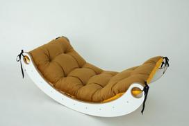 Supynė-rokeris + geltona pagalvė, 98 cm