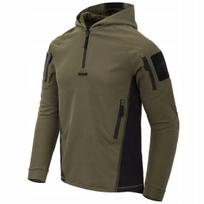 Meeste känguru kapuuts Helikon-Tex Range Hoodie TopCool, Olive Green / juoda