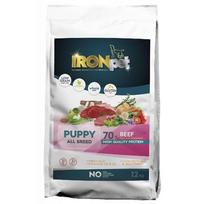 Ironpet Beef Puppy All Breed sausas maistas visų veislių šuniukams iki 1 metų 12kg