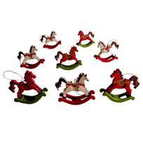 Eglutės žaisliukas - supamas arkliukas, 6 cm