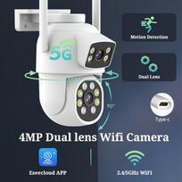 4MP Dviguba Lauke WiFi Saugumo Kamera su Naktiniu Vaizdu , F2 Wifi Nėra SD kortelės