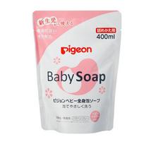 Skystas muilas vaikams Pigeon Baby Soap, Flower papildymas, 400 ml
