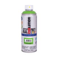 Vandens pagrindo akriliniai purškiami dažai žalia RAL 6018 PintyPlus Evolution 400ml