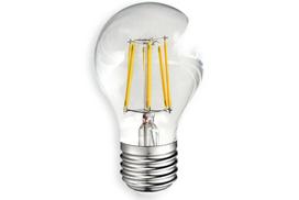 LED lemputė E27 7,5W su siūleliu - šiltai balta (3000K)