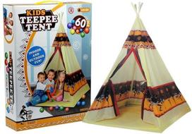 Indėnų tipi palapinė su kamuoliukais, 155 cm