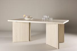 Valgomojo stalas Bassholmen 180x90x75 cm, natūralus