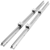 Vevor linijinis kreipiamasis bėgis SBR20, 800mm 2vnt su 4vnt sllankikliais SBR20UU