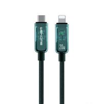 Jungiamasis kabelis - WEKOME - WDC-181 - USB-C į Lightning - Super greitas įkrovimas 20W - 1,2 m (Žalias)