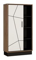 Vitrina Wojcik meble Brolo BROR01, juoda/ruda