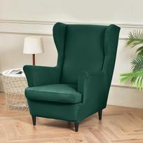 Vandeniui atsparūs wingback fotelio užvalkalai,  Žalias
