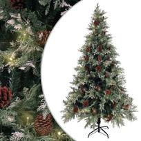 Kalėdinė eglutė su LED ir kankorėžiais 1.95 m