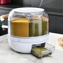 Ryžių kruopų talpykla su dozatoriumi, 6 kg.