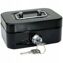 Raktinė pinigų dėžutė Mini pinigų dėžutė 8,5 x 11,5 x 5,5 cm BLACK