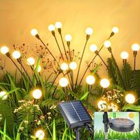 Saulės energijos lanksčios dekoratyvinės lempos, 1vnt 6LED Šiltai balta 2Modes